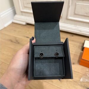 David Yurman Black Stud Earrings